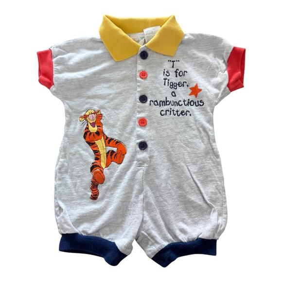 Vintage 90’s Pooh Tigger Romper - Picture 1 of 3